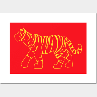 Red Tiger Posters and Art